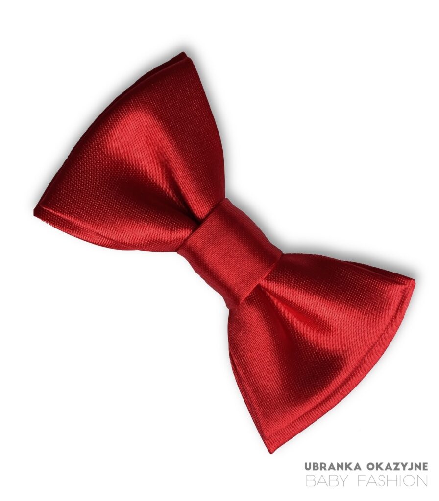 Czerwona muszka dla niemowlaka - elegancki dodatek dla małego chłopca