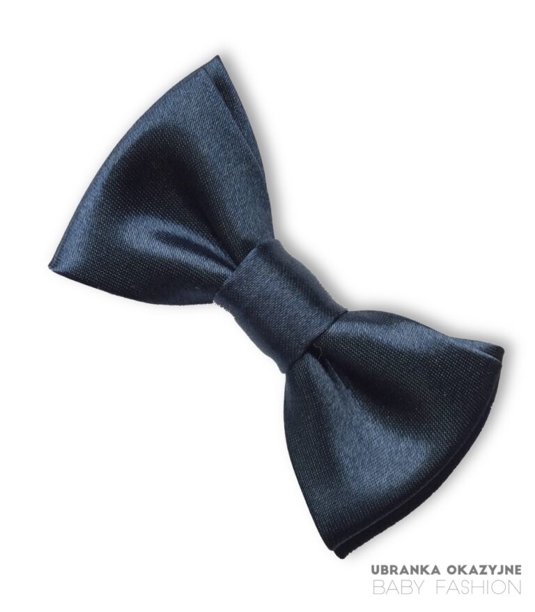 Granatowa muszka dla niemowlaka - elegancki dodatek dla małego chłopca