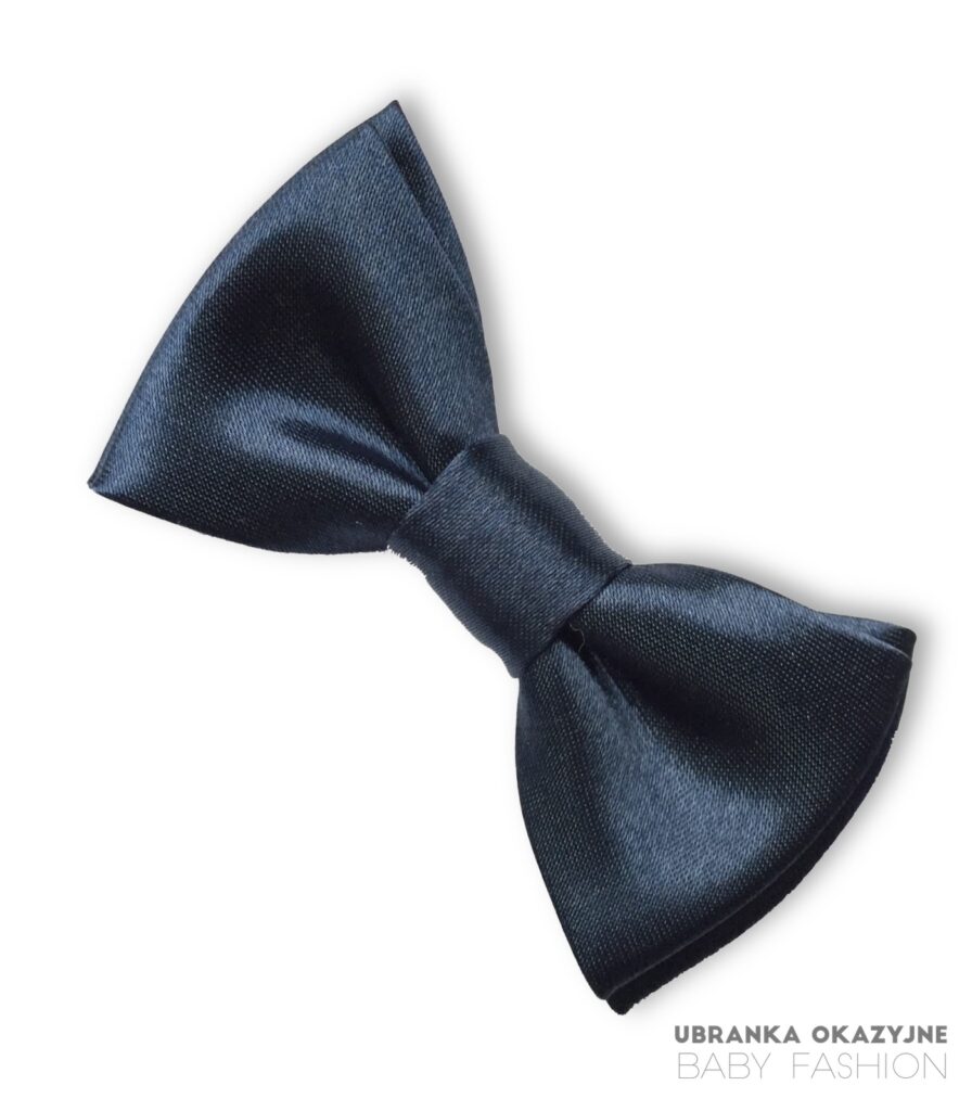 Granatowa muszka dla niemowlaka - elegancki dodatek dla małego chłopca