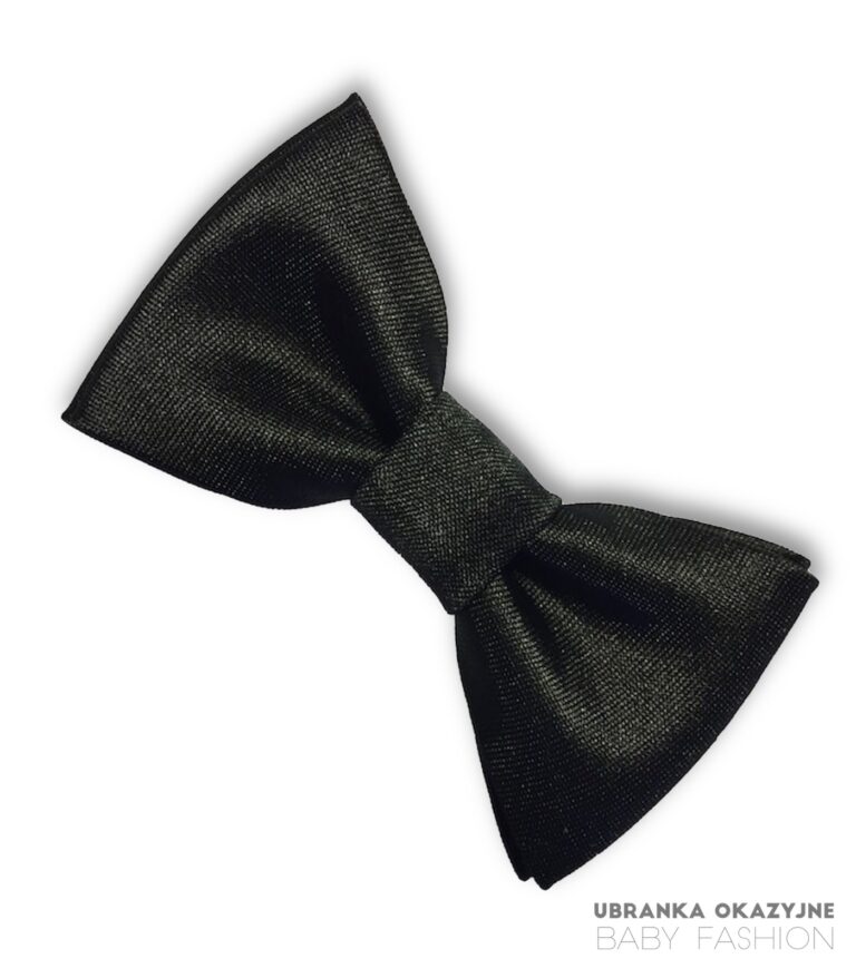 Czarna muszka dla niemowlaka - elegancki dodatek dla małego chłopca