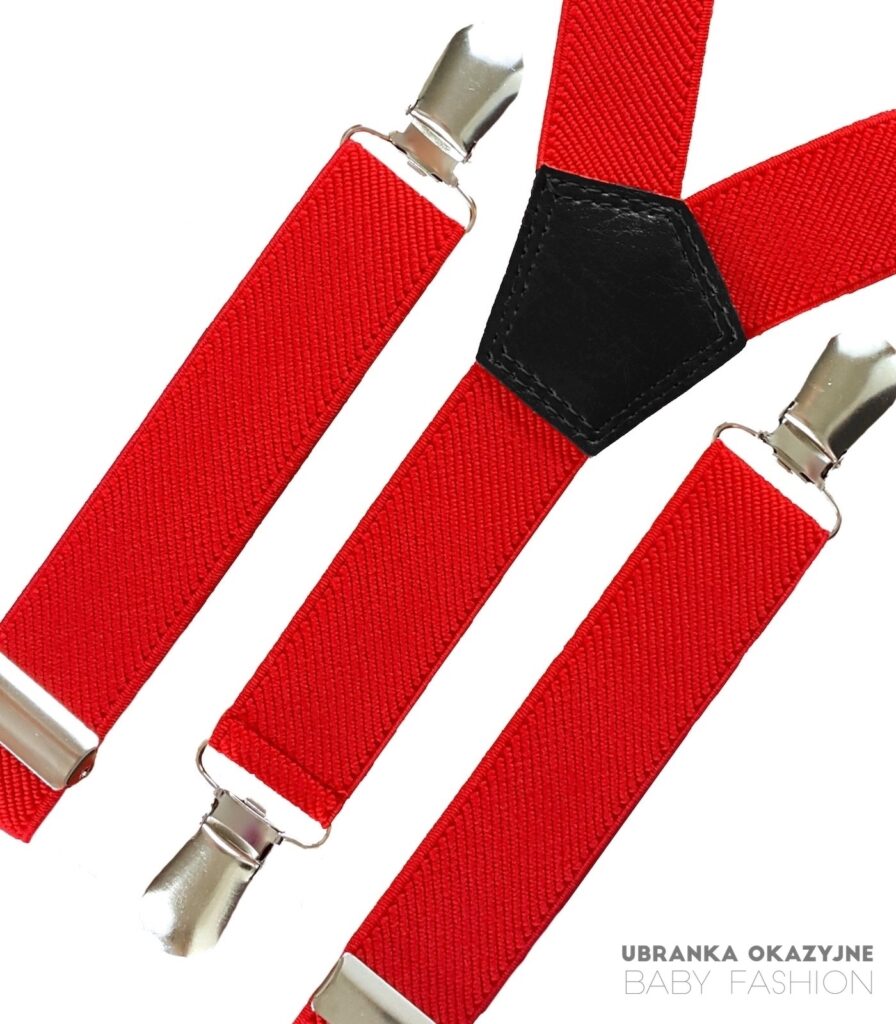 Czerwone szelki dla dziecka od 3 lat