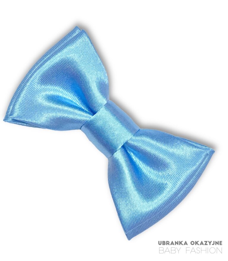 Błękitna muszka dla niemowlaka - elegancki dodatek dla małego chłopca
