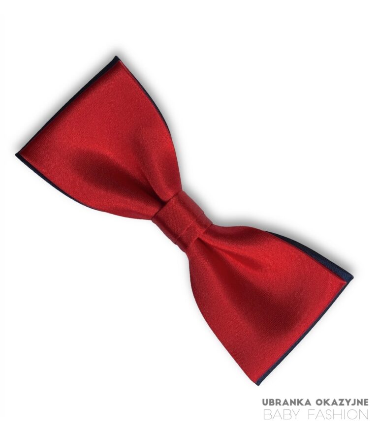 Muszka czerwono-granatowa dla chłopca