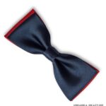 Muszka granatowo-czerwona dla chłopca