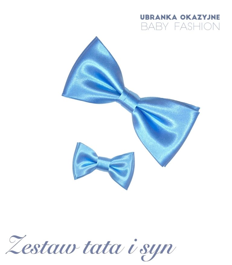 Zestaw błękitnych much dla Taty i synka
