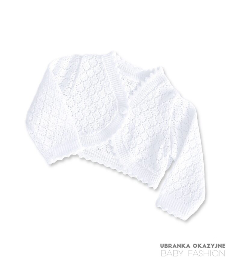 Bolerko białe - ażurowe