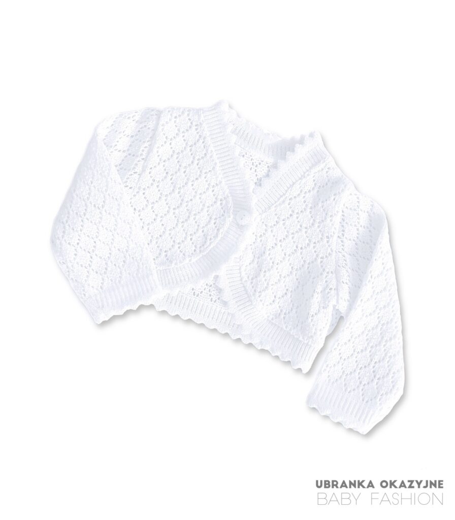 Bolerko białe - ażurowe