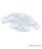 Bolerko futerko białe