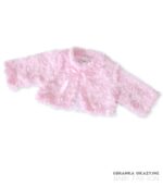 Bolerko futerko różowe