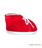 Buciki bawełniane czerwone