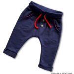 Spodnie granatowe z dzianiny dla dziecka