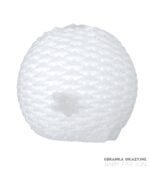 Czapka Biała ażurowa