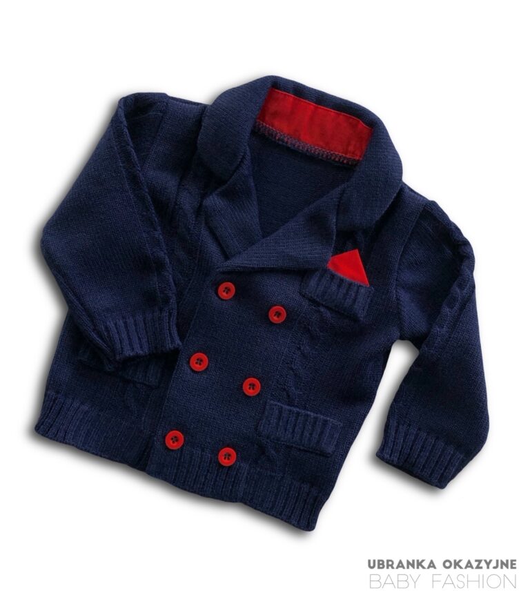 Sweterek granatowy