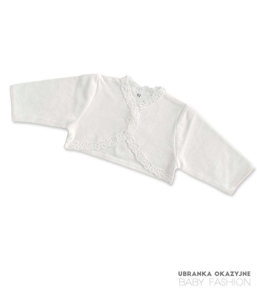 Bolerko ecru bawełniane