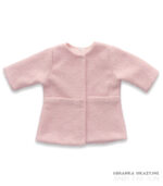 Płaszczyk buklowy pudrowy róż