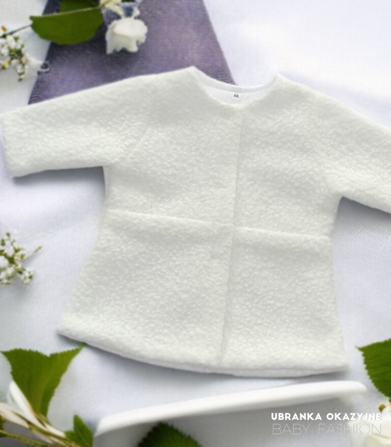 Płaszczyk buklowy ecru