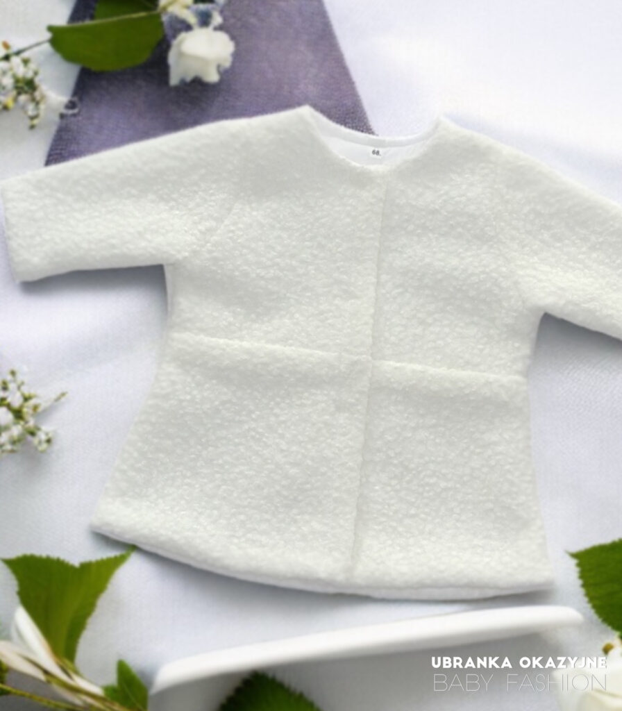 Płaszczyk buklowy ecru