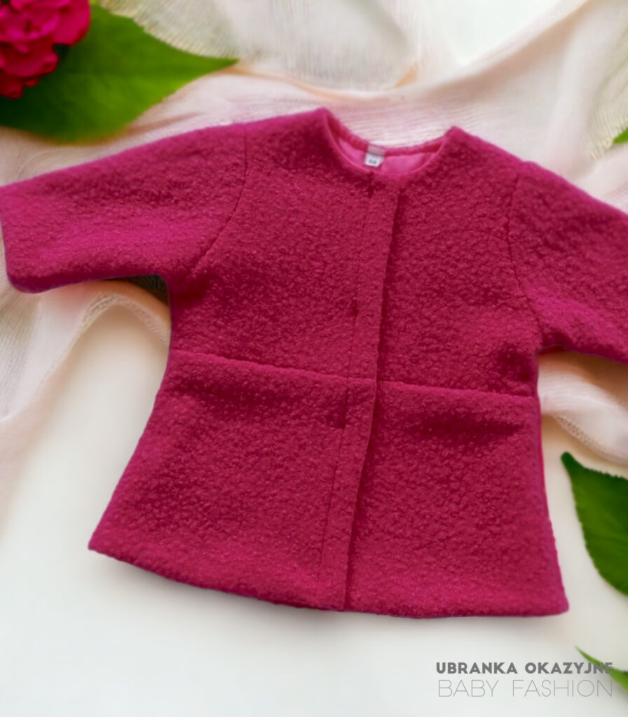 Płaszczyk buklowy fuksja