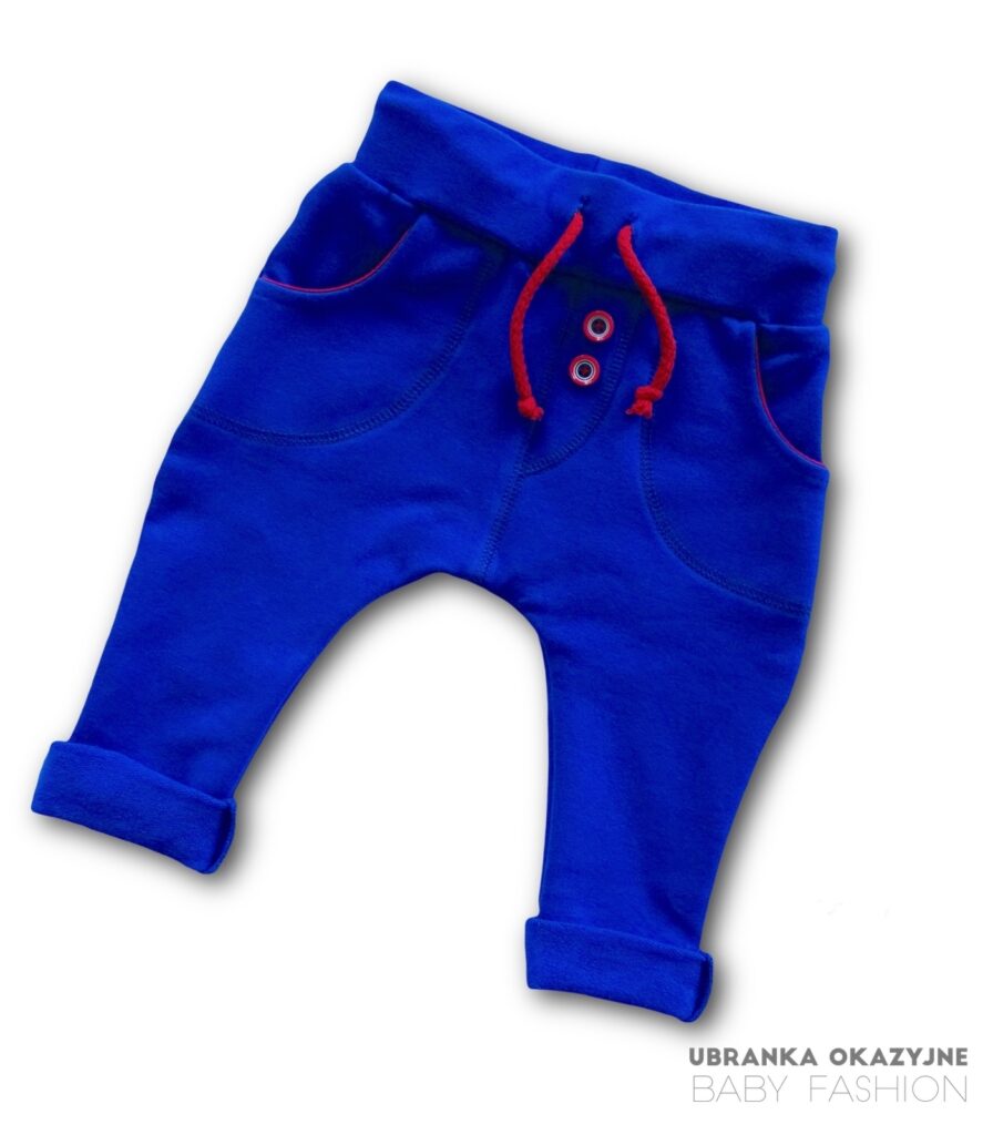 Spodnie chabrowe z dzianiny