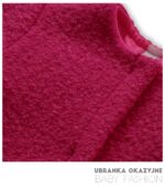 Płaszczyk buklowy fuksja