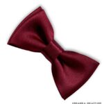 Bordowa muszka dla niemowlaka - elegancki dodatek dla małego chłopca