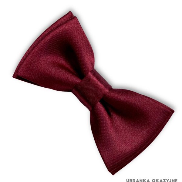 Bordowa muszka dla niemowlaka - elegancki dodatek dla małego chłopca
