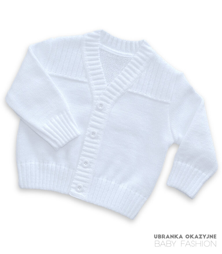 Sweterek biały dla chłopca