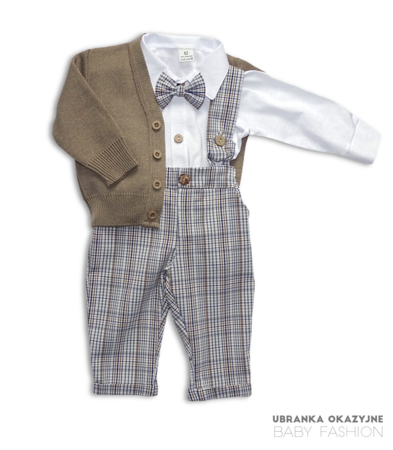 Zestaw Borysek ze sweterkiem brązowym