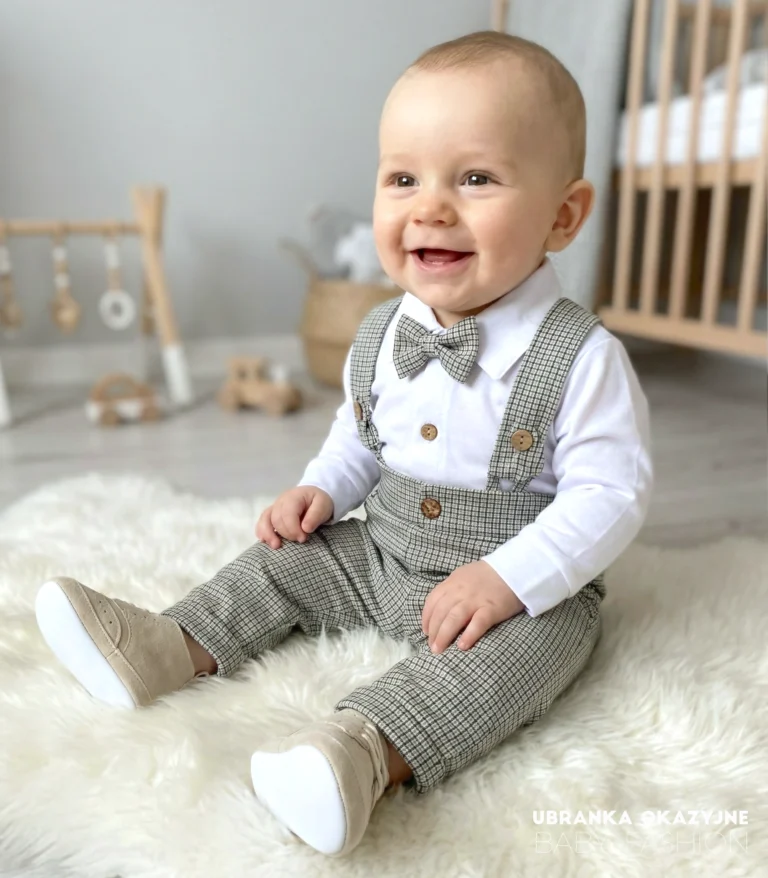 Zestaw chłopięcy Denis w pepitkę