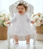 Sukienka biała winogronka