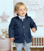 Granatowa kurtka dla dziecka kołnierzykiem