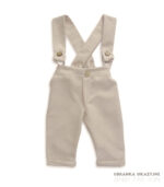 Zestaw Dominik beżowy z koszulo-body