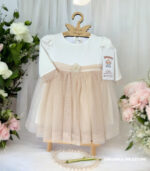 Sukienka do chrztu Sophie Ecru-beżowa