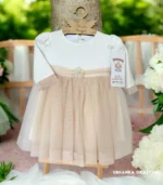 Sukienka do chrztu Sophie Ecru-beżowa