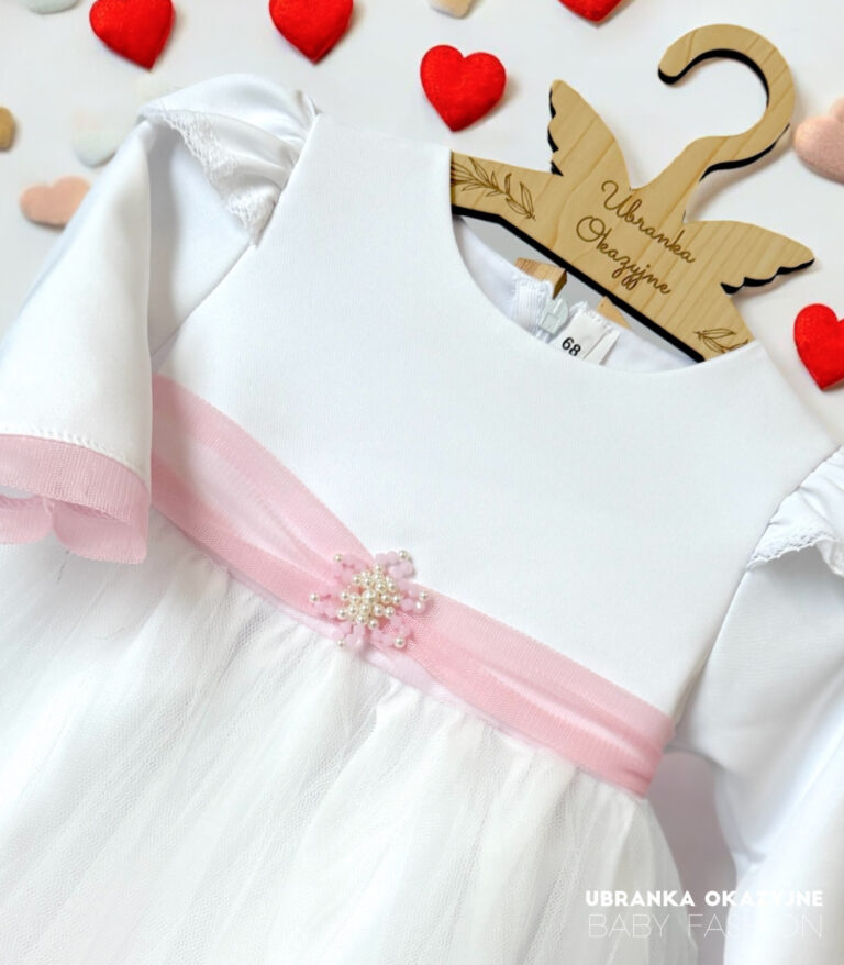 Sukienka do chrztu Violetta Biała