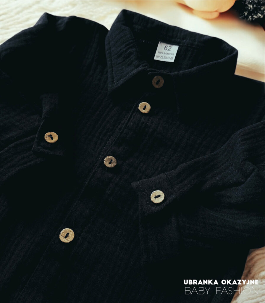 Koszulo-Body muślinowe czarne