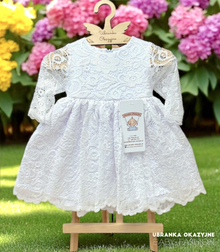 Sukienka biała koronkowa