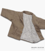 Kurtka brązowa w pepitkę