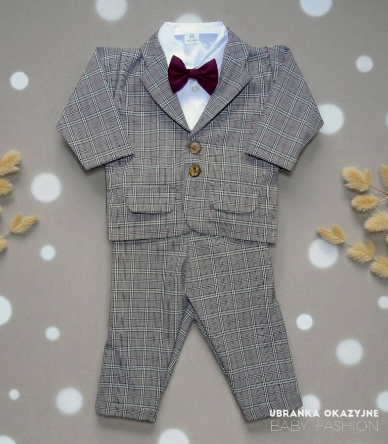 Elegancki Garniturek do Chrztu dla Niemowlaka