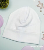 Czapka BIAŁA smerfetka dla małego dziecka