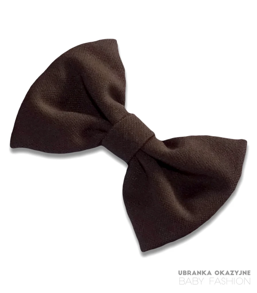 Czekoladowa muszka dla niemowlaka - elegancki dodatek dla małego chłopca