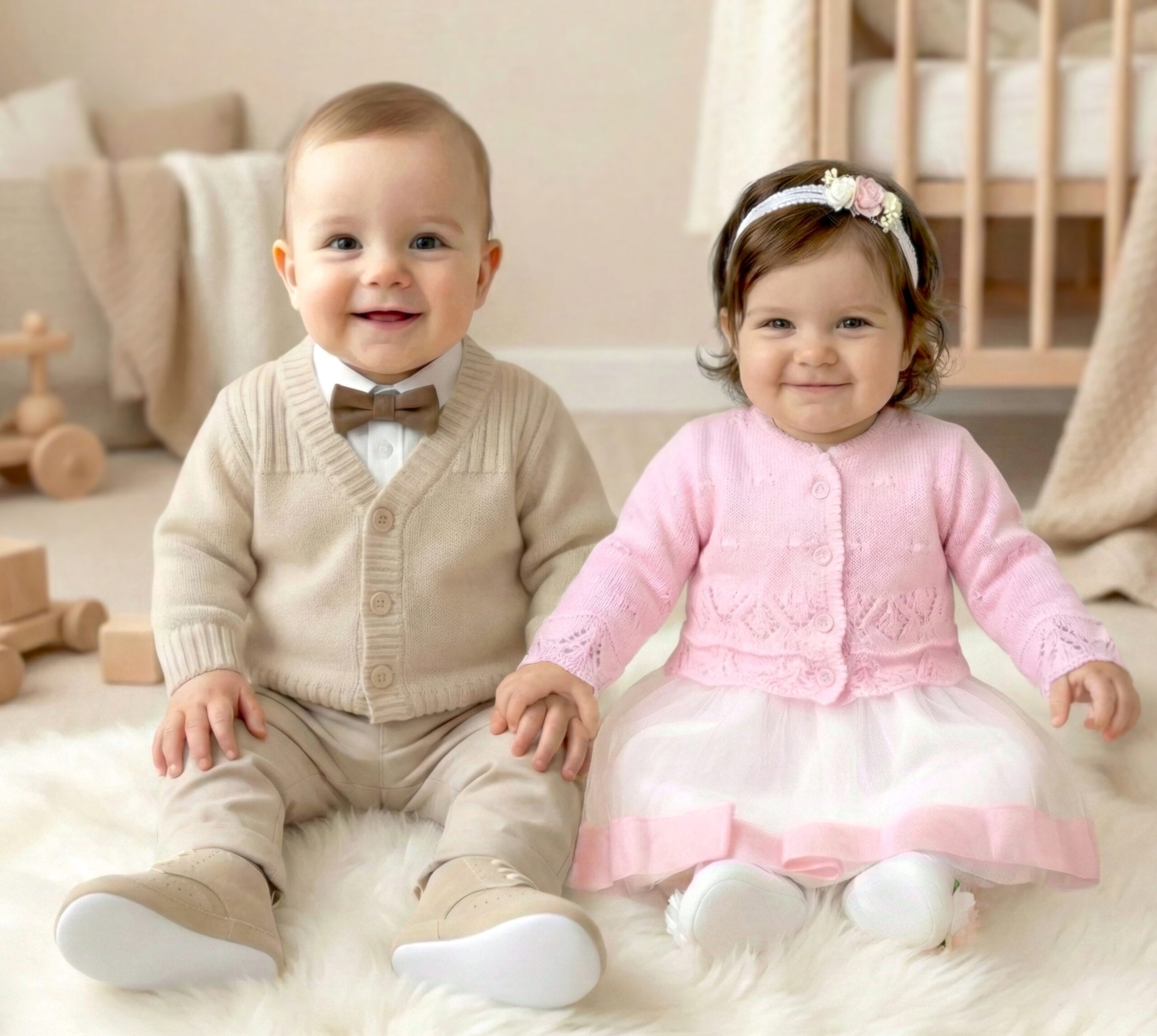 Sweterki dla chłopca i dziewczynki