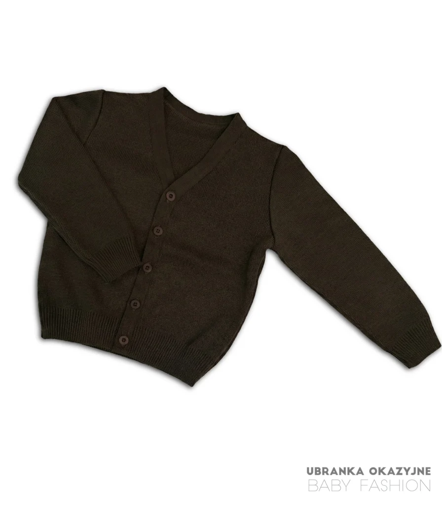 Sweterek czekoladowy dla chłopca