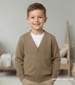 Sweterek brązowy dla chłopca