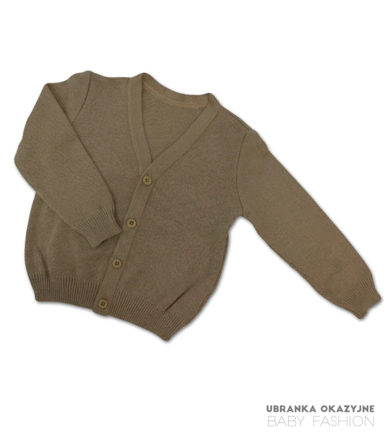 Sweterek brązowy dla chłopca
