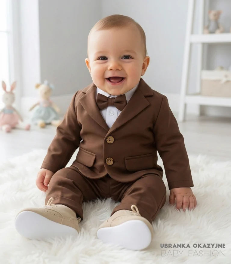 Czekoladowy garniturek dla dziecka