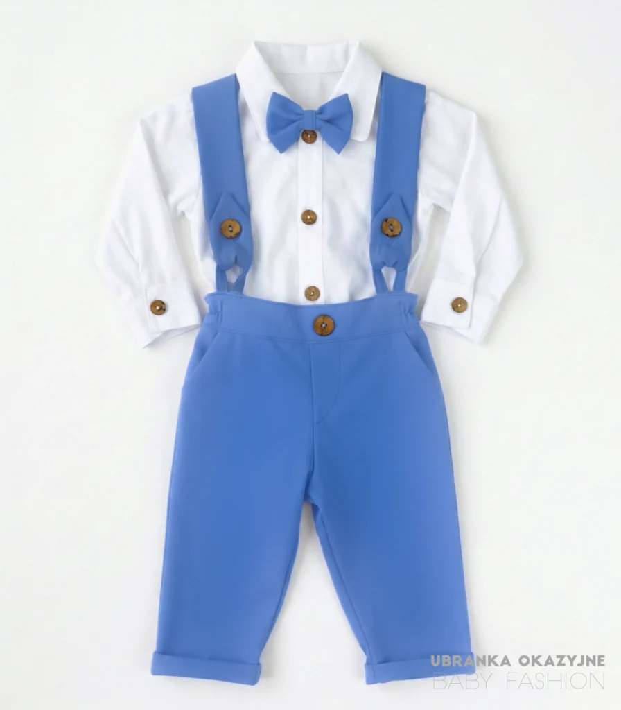 Zestaw niebieskie szelki 1